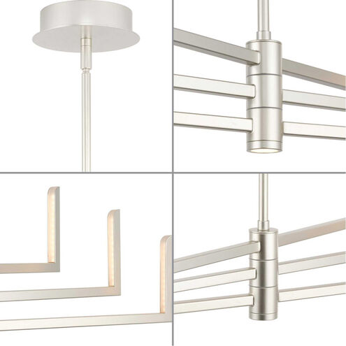 Pivot LED LED 28 inch Burnished Nickel Chandelier Ceiling Light, Progress LED