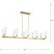 Tosca 10 Light 50 inch Brushed Bronze Linear Chandelier Ceiling Light, Design Series