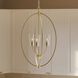 Jheni 3 Light 18 inch Brushed Gold Foyer Pendant Ceiling Light