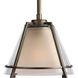 Glass Pendants 1 Light 10 inch Oil Rubbed Bronze Pendant Ceiling Light