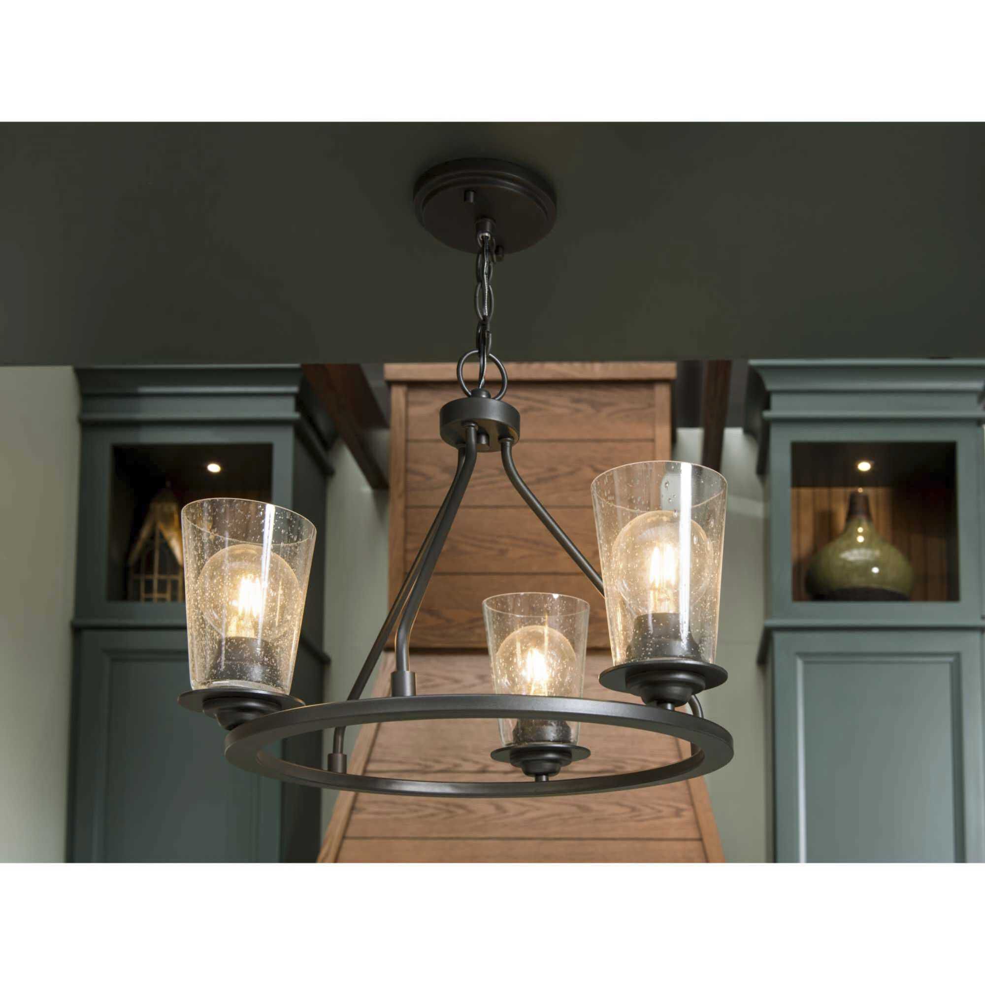 Debut 3 Light 20 inch Graphite Semi-Flush Mount Convertible Ceiling Light, Design Series