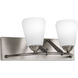 Moments 2 Light 17 inch Antique Nickel Bath Vanity Wall Light