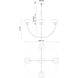 Alora Mood Sylvia 4 Light 26.5 inch Matte Black/Clear Glass Chandelier Ceiling Light