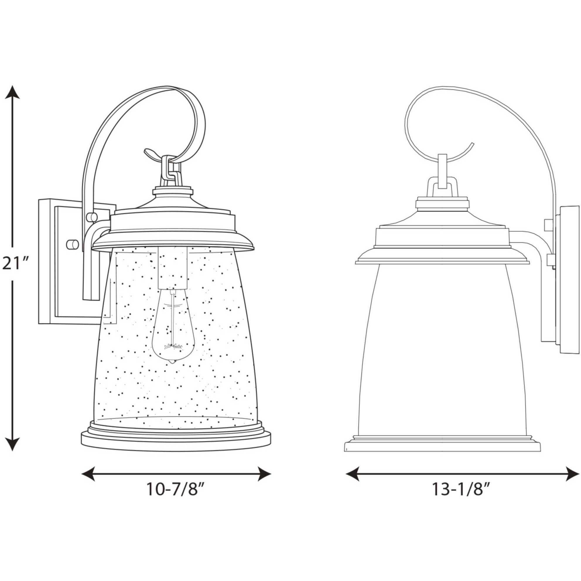 Conover 1 Light 21 inch Antique Bronze Outdoor Wall Lantern, Large