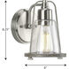 Conway 1 Light 6 inch Brushed Nickel Bath Vanity Wall Light