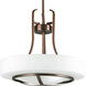 Torque 3 Light 18 inch Copper Bronze Pendant Ceiling Light