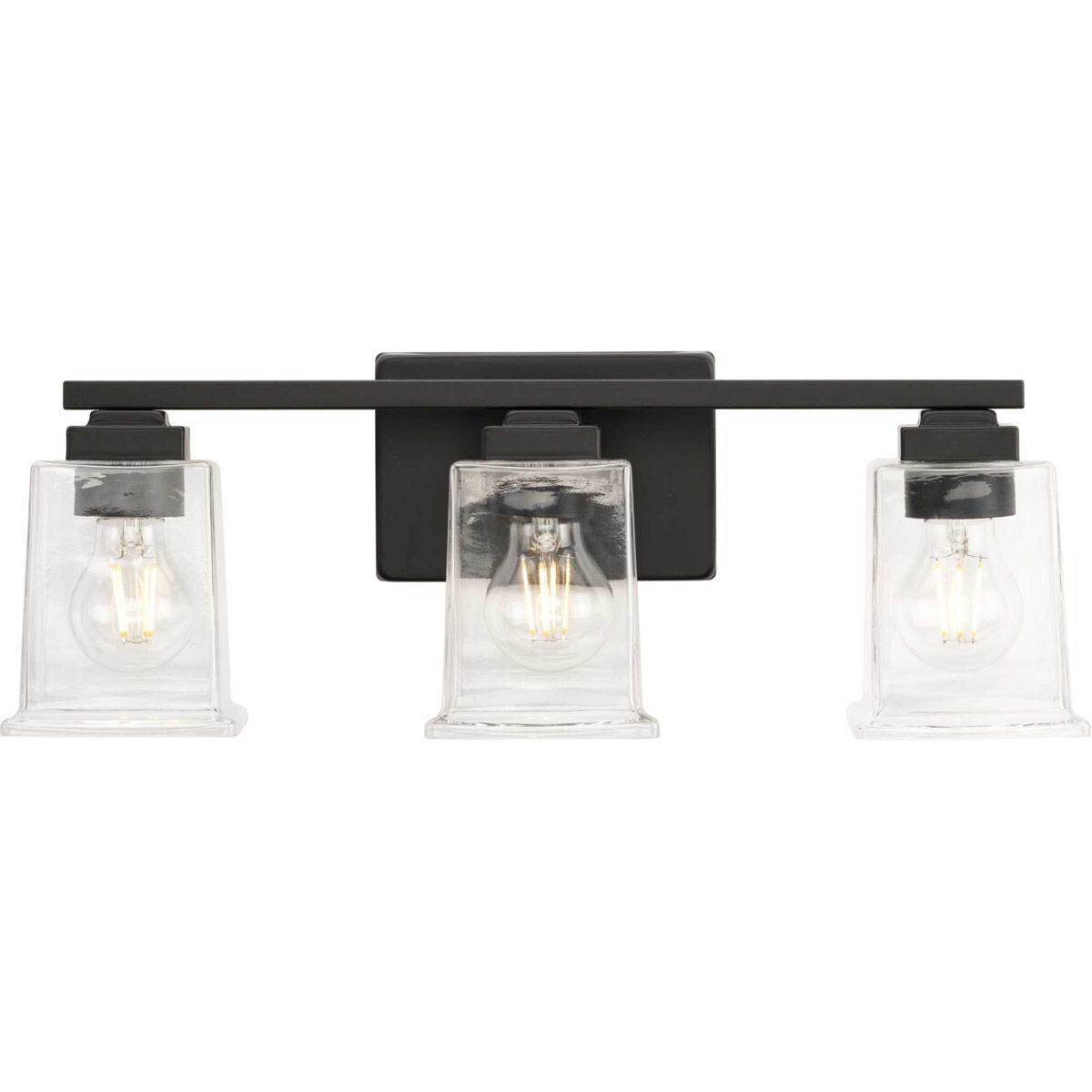 Gilmour 3 Light 20 inch Matte Black Bath Vanity Wall Light