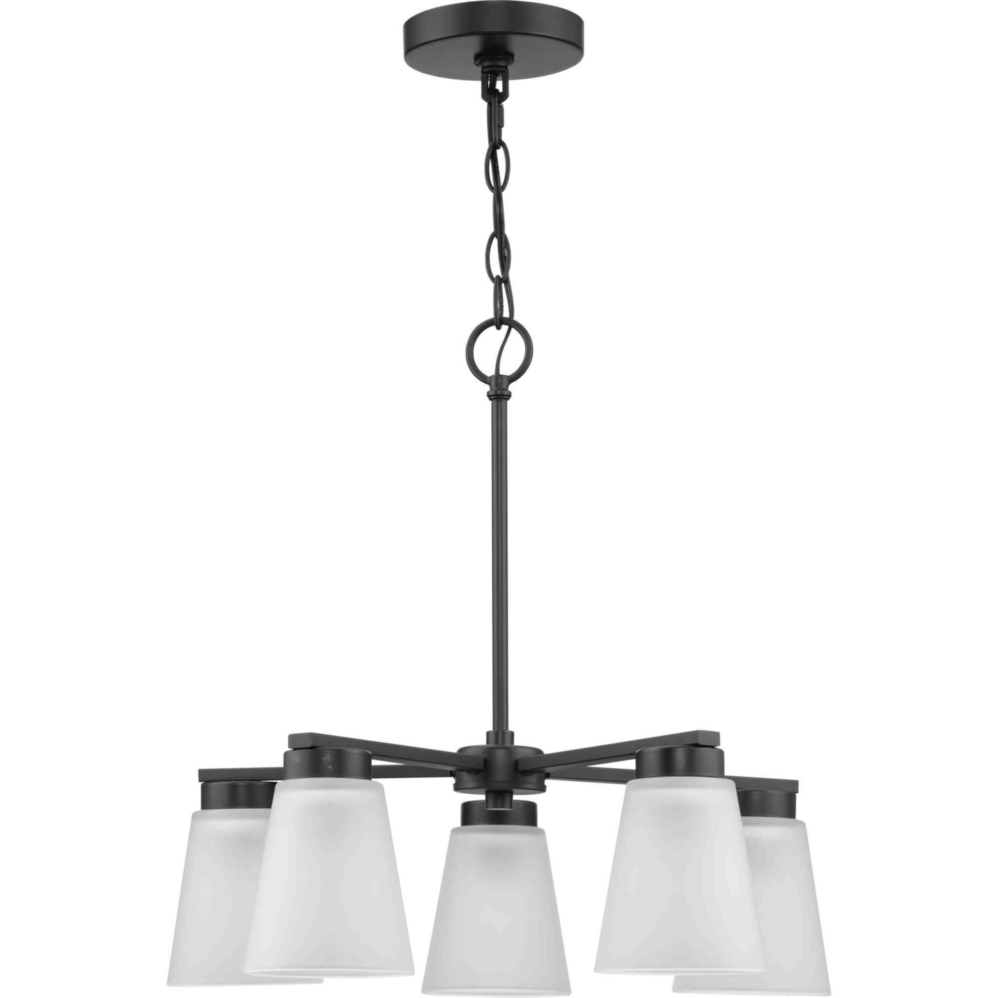 Tanner 5 Light 20.5 inch Matte Black Chandelier Ceiling Light