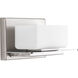 Rush 1 Light 9 inch Brushed Nickel Bath Vanity Wall Light