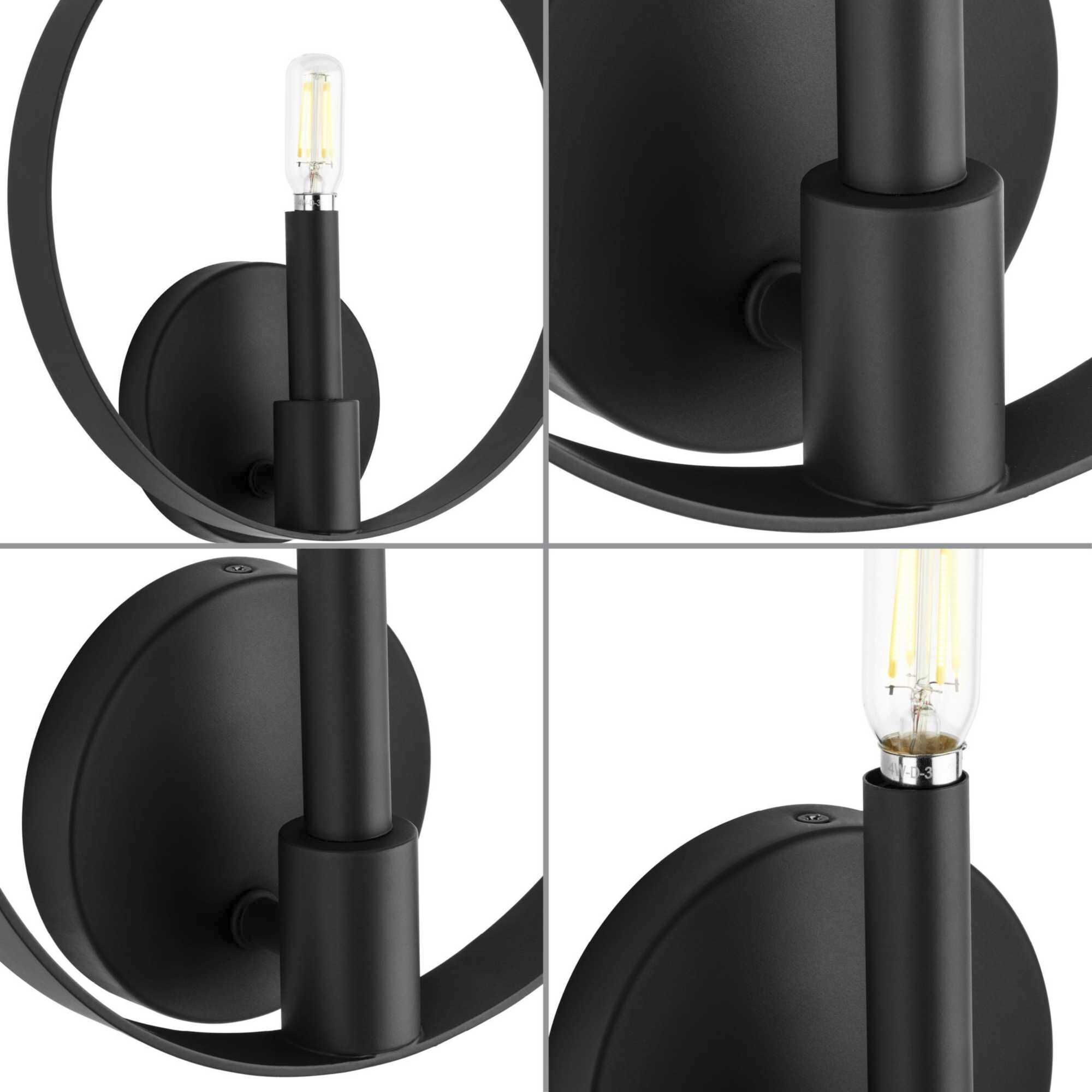 Breckenridge 1 Light 3 inch Matte Black ADA Wall Bracket Wall Light, Design Series