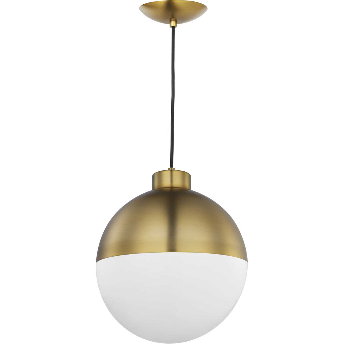 Globe LED LED 11.63 inch Brushed Bronze Pendant Ceiling Light, Progress LED