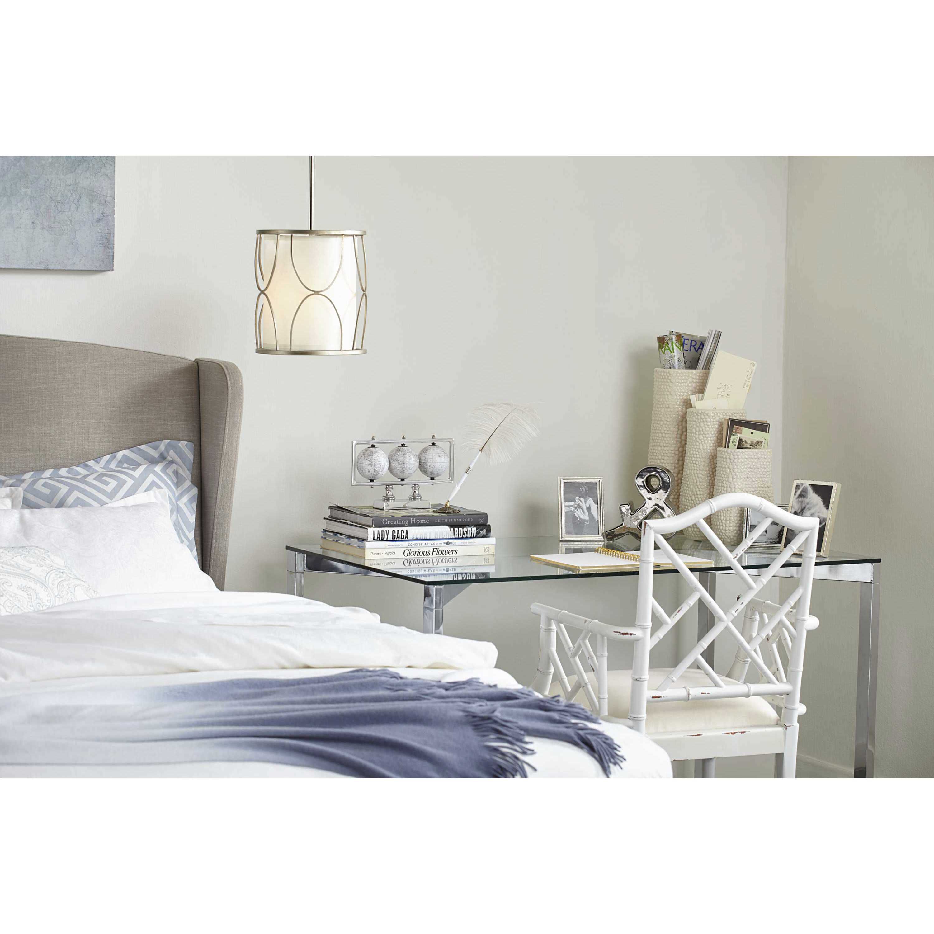 Landree 1 Light 10 inch Silver Ridge Mini-Pendant Ceiling Light