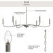 Ilia 6 Light 34 inch Brushed Nickel Chandelier Ceiling Light