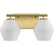 Copeland 2 Light 15 inch Brushed Gold Vanity Light Wall Light