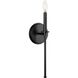 Elara 1 Light 4 inch Matte Black Wall Bracket Wall Light