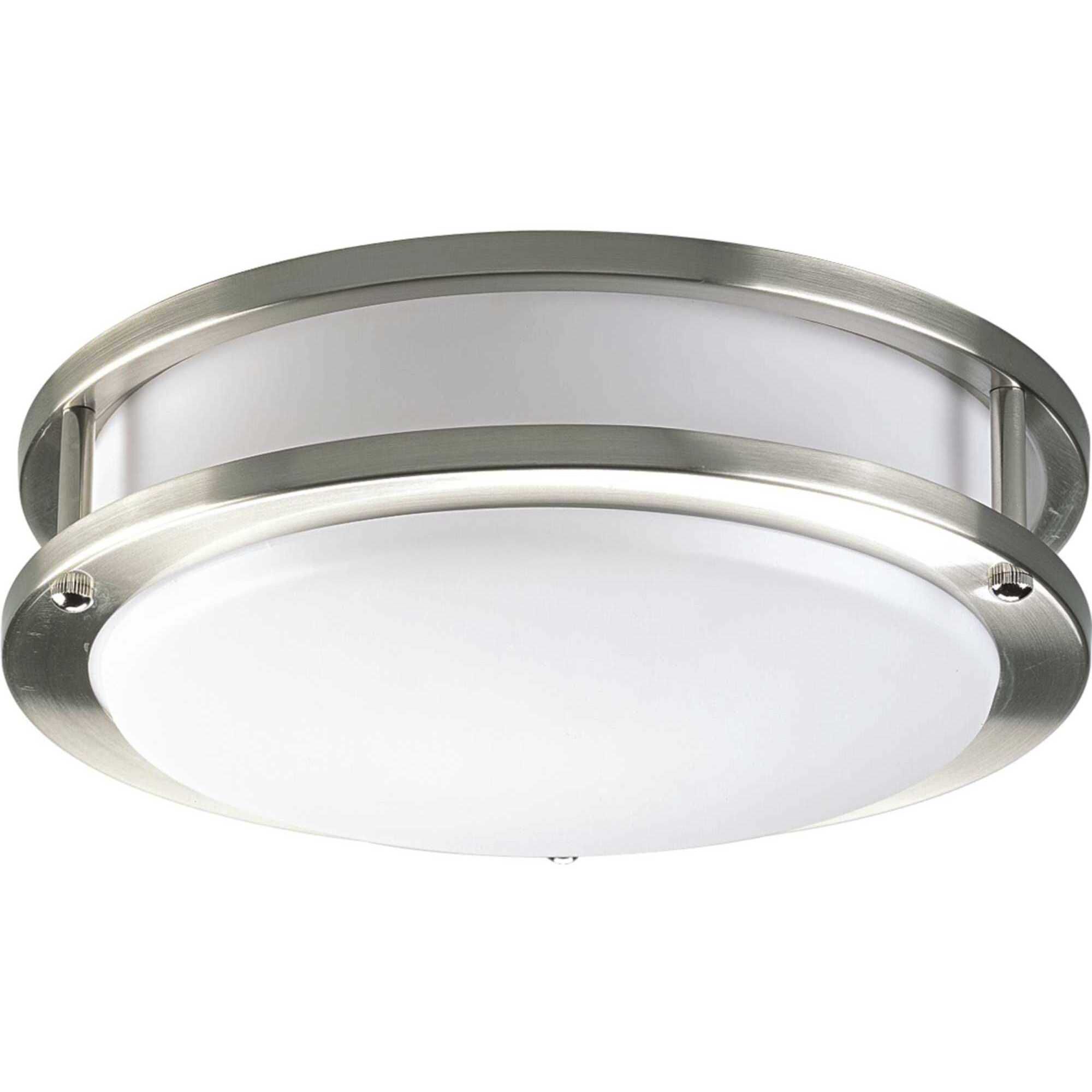 LED CTC COMM LED 10.38 inch Brushed Nickel Flush Mount Ceiling Light, Progress LED