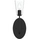 Jheni 1 Light 7 inch Matte Black Wall Sconce Wall Light