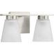 Tanner 2 Light 13 inch Brushed Nickel Vanity Light Wall Light