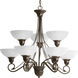 Pavilion 9 Light 33 inch Antique Bronze Chandelier Ceiling Light