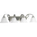 Torino 4 Light 34 inch Brushed Nickel Bath Vanity Wall Light in Etched
