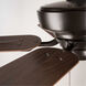 Caleb 68 inch Antique Bronze with Walnut Blades Ceiling Fan