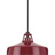 Cedar Springs 1 Light 13 inch Red Outdoor Hanging Light