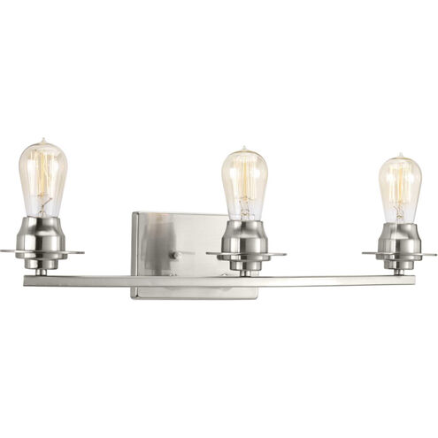 Debut 3 Light 24 inch Brushed Nickel Bath Vanity Wall Light, Design Series