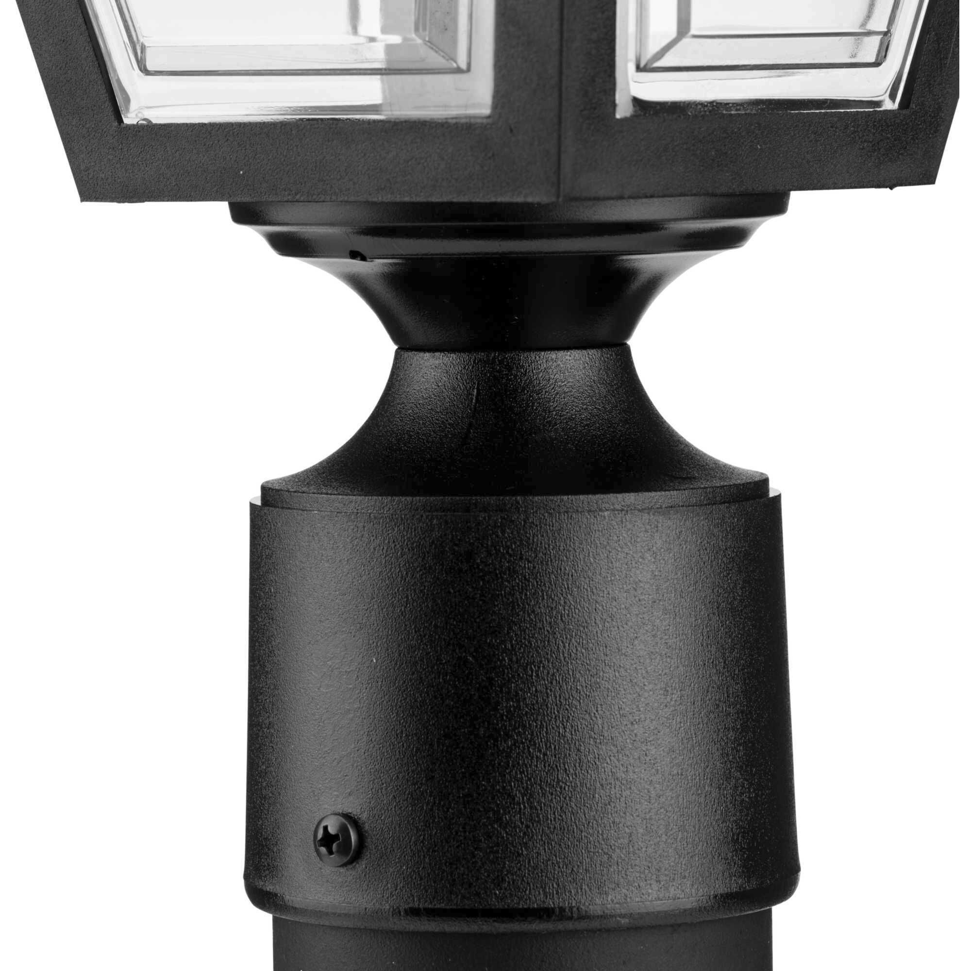 Non-Metallic 1 Light 17.63 inch Textured Black Outdoor Post Lantern