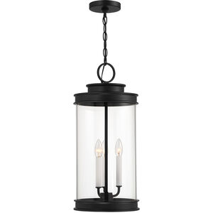 Englewood 3 Light 10.5 inch Black Outdoor Hanging Lantern