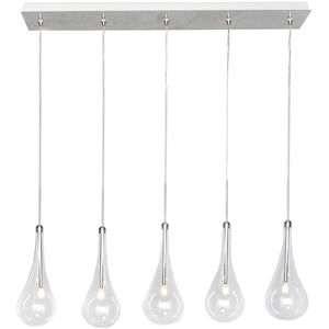 Larmes LED LED 31.5 inch Polished Chrome Linear Pendant Ceiling Light