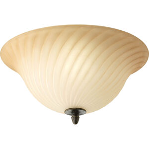 Kensington 2 Light 14 inch Forged Bronze Close-to-Ceiling Ceiling Light