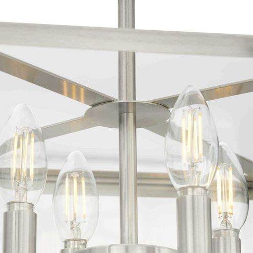 Hillcrest 4 Light 13 inch Brushed Nickel Semi-Flush Mount Ceiling Light