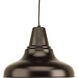 District LED 12 inch Antique Bronze Outdoor Hanging Lantern