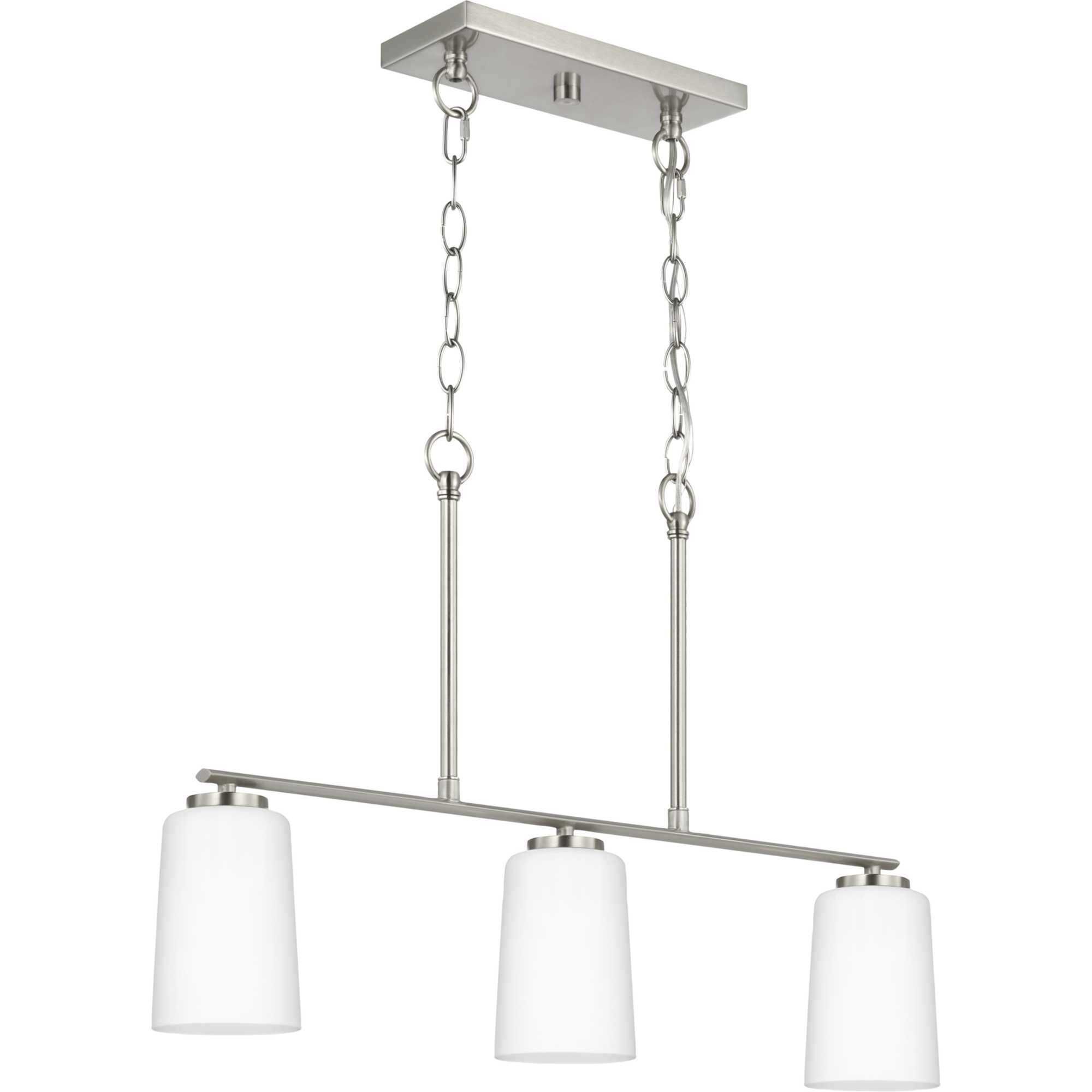 Adley 3 Light 26 inch Brushed Nickel Linear Chandelier Ceiling Light