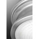 Fresnel Lens LED 12.75 inch Brushed Nickel Flush Mount Ceiling Light
