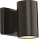 Cylinders Outdoor Wall Mount Downlight Cylinder in Antique Bronze, Progress LED