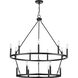 Gilliam 15 Light 35.5 inch Matte Black Chandelier Ceiling Light