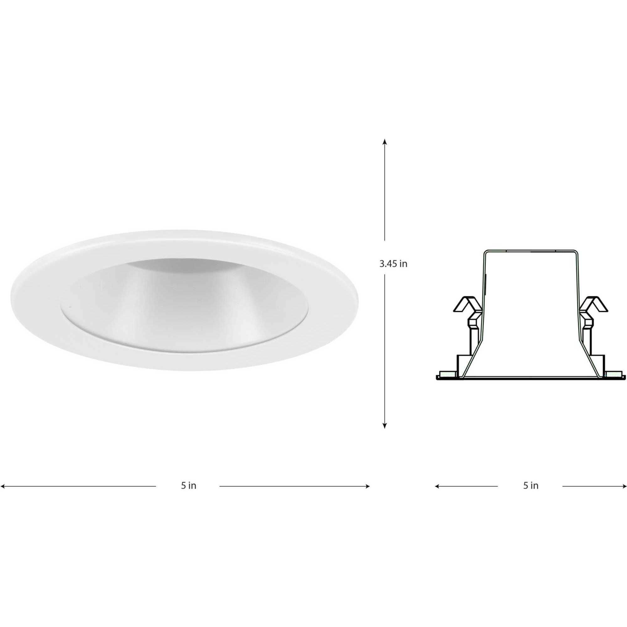 4in Recessed Trim PAR20 Satin White Open Trim
