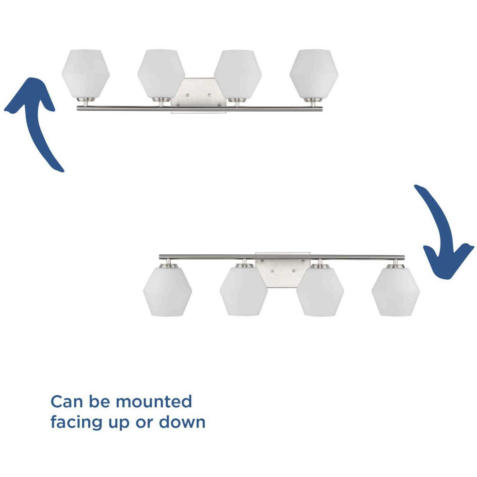 Copeland 4 Light 33 inch Brushed Nickel Vanity Light Wall Light