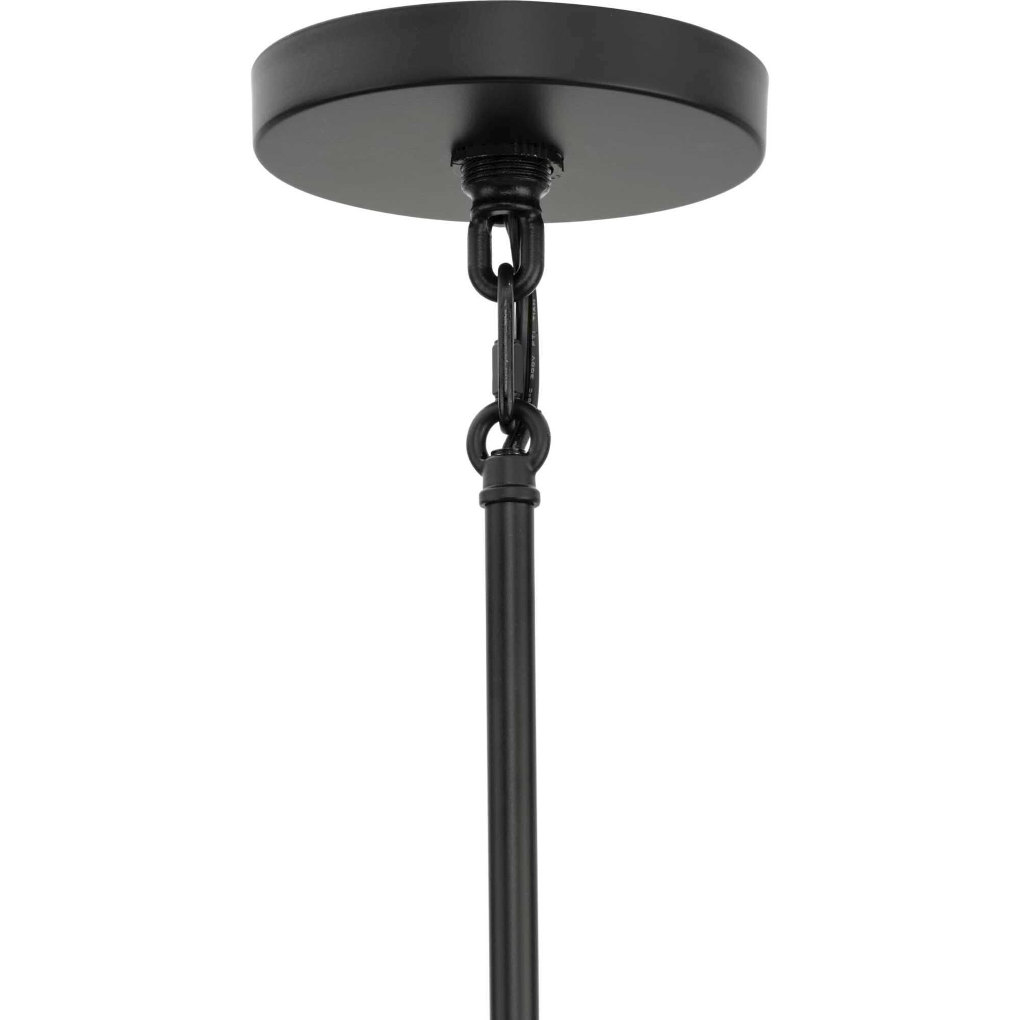 Rivera 5 Light 30 inch Matte Black Chandelier Ceiling Light, Design Series