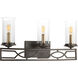 Soiree 3 Light 24 inch Antique Bronze Bath Vanity Wall Light, Design Series