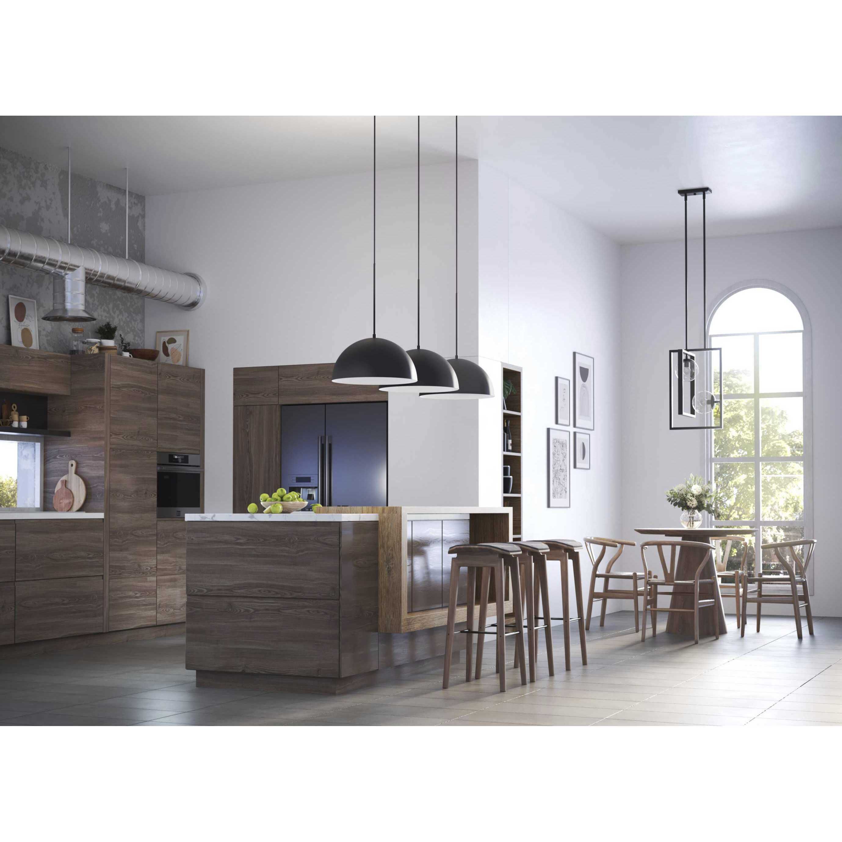 Atwell 2 Light 14 inch Matte Black Pendant Ceiling Light