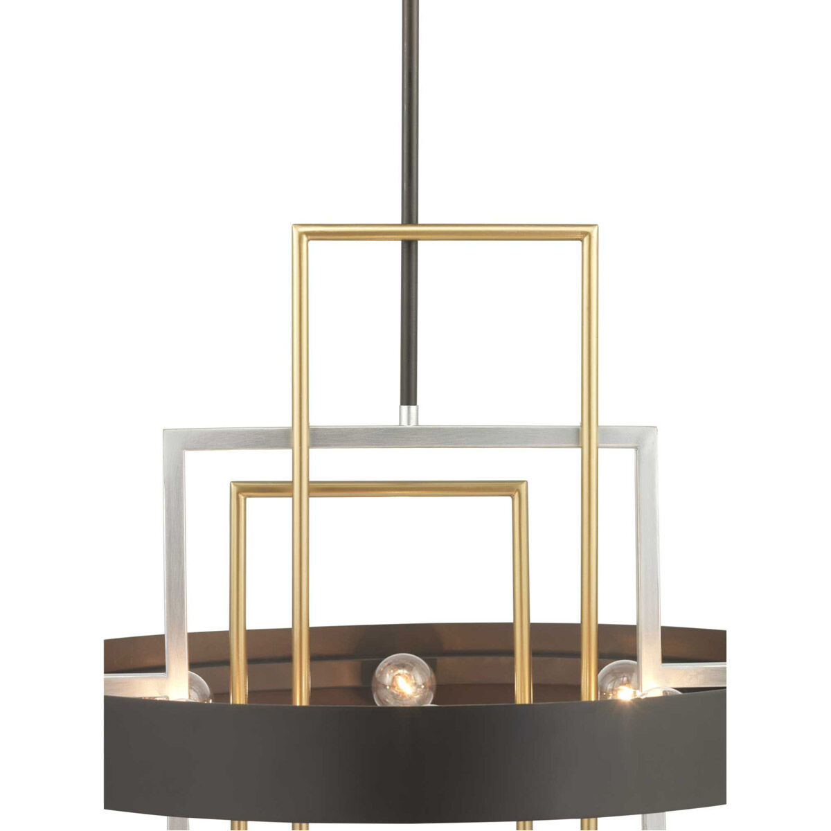 Adagio 6 Light Matte Black Pendant Ceiling Light, Design Series