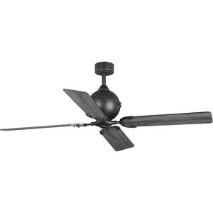 Royer 56 inch Forged Black with Distressed Ebony Blades Ceiling Fan