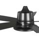 Tarsus 52 inch Matte Black with Matte Black/Rustic Charcoal Blades Ceiling Fan, Progress LED