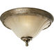 Le Jardin 2 Light 15 inch Biscay Crackle Close-to-Ceiling Ceiling Light