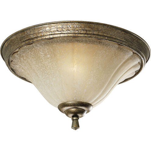 Le Jardin 2 Light 15 inch Biscay Crackle Close-to-Ceiling Ceiling Light