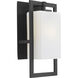 Jack 1 Light 15 inch Black Outdoor Wall Lantern