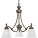 Renovations 3 Light 22 inch Forged Bronze Chandelier Ceiling Light