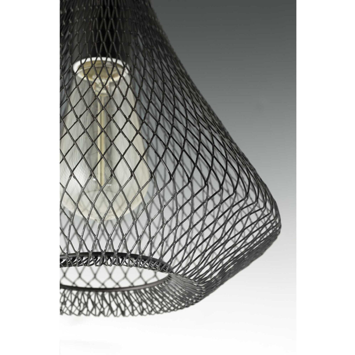 Mesh 1 Light 9 inch Antique Bronze Mini-Pendant Ceiling Light, Design Series